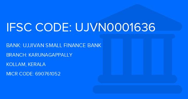 Ujjivan Small Finance Bank Karunagappally Branch IFSC Code
