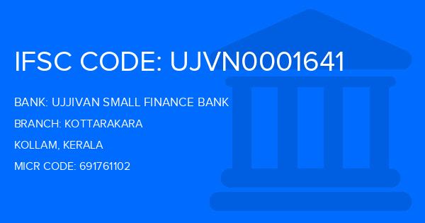Ujjivan Small Finance Bank Kottarakara Branch IFSC Code