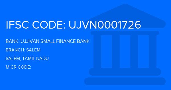 Ujjivan Small Finance Bank Salem Branch IFSC Code