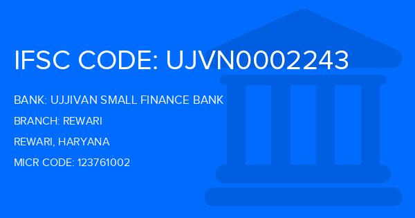 Ujjivan Small Finance Bank Rewari Branch IFSC Code