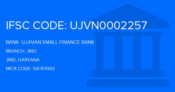 Ujjivan Small Finance Bank Jind Branch IFSC Code