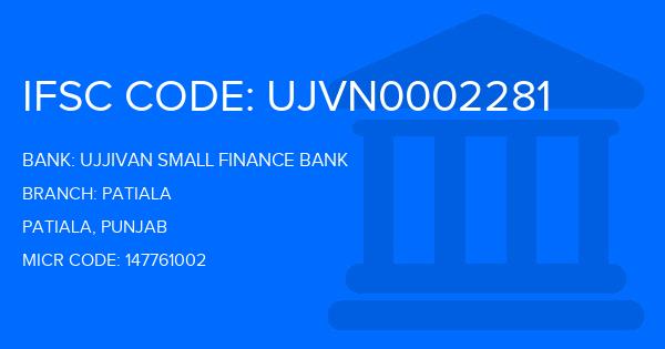 Ujjivan Small Finance Bank Patiala Branch IFSC Code