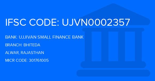Ujjivan Small Finance Bank Bhiteda Branch IFSC Code