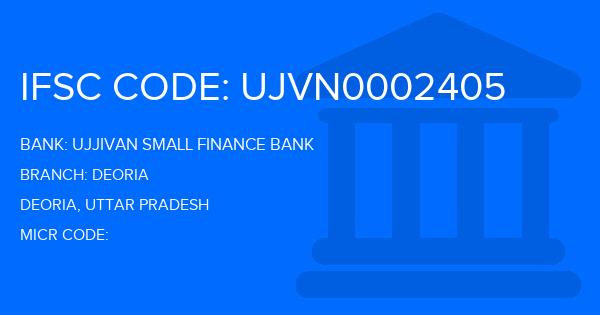 Ujjivan Small Finance Bank Deoria Branch IFSC Code