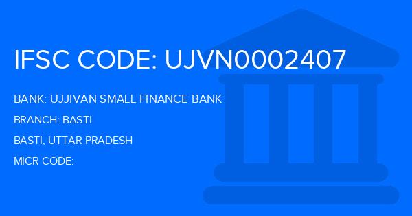 Ujjivan Small Finance Bank Basti Branch IFSC Code