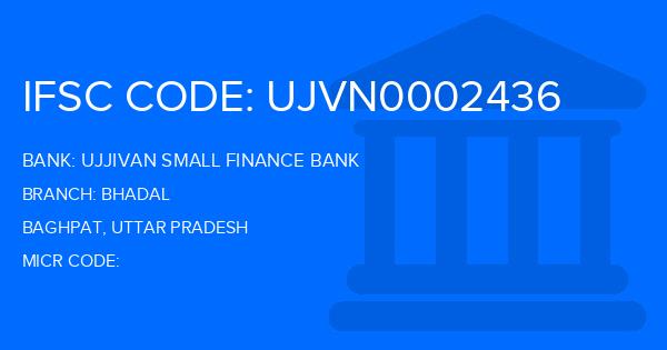 Ujjivan Small Finance Bank Bhadal Branch IFSC Code