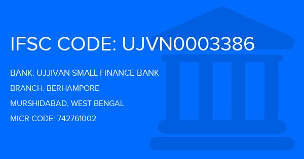 Ujjivan Small Finance Bank Berhampore Branch IFSC Code