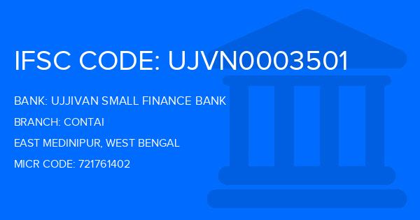 Ujjivan Small Finance Bank Contai Branch IFSC Code
