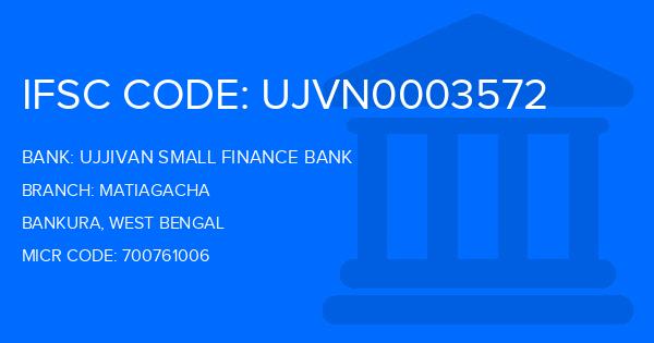 Ujjivan Small Finance Bank Matiagacha Branch IFSC Code