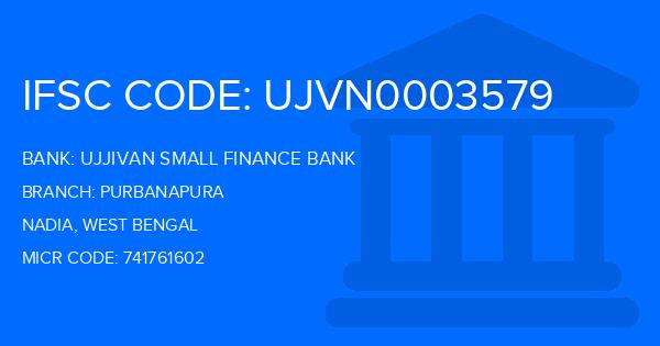 Ujjivan Small Finance Bank Purbanapura Branch IFSC Code