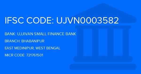 Ujjivan Small Finance Bank Bhabanipur Branch IFSC Code