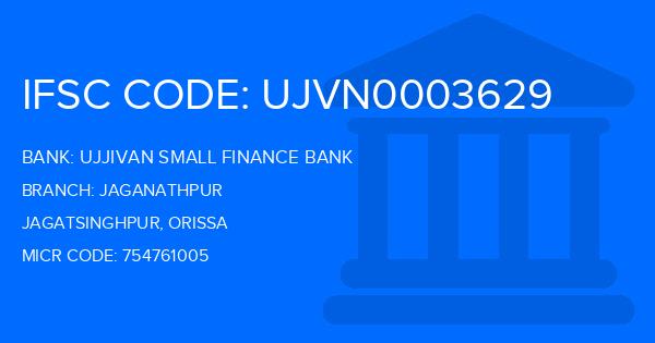 Ujjivan Small Finance Bank Jaganathpur Branch IFSC Code