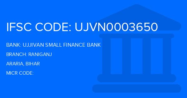 Ujjivan Small Finance Bank Raniganj Branch IFSC Code