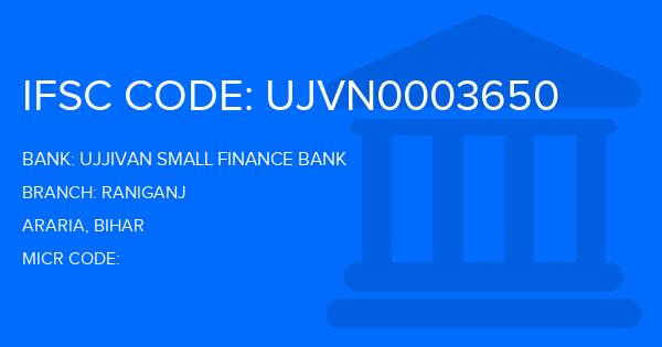 Ujjivan Small Finance Bank Raniganj Branch IFSC Code