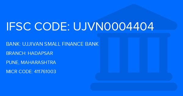 Ujjivan Small Finance Bank Hadapsar Branch IFSC Code