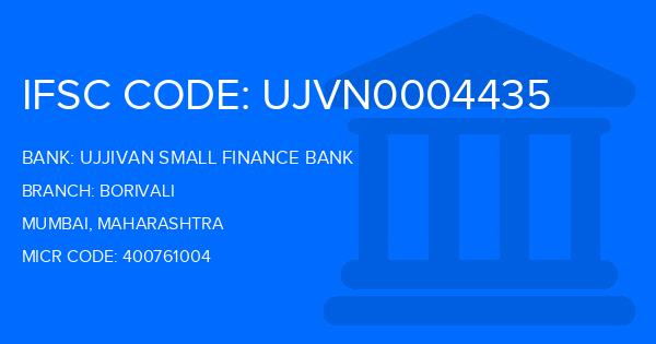 Ujjivan Small Finance Bank Borivali Branch IFSC Code