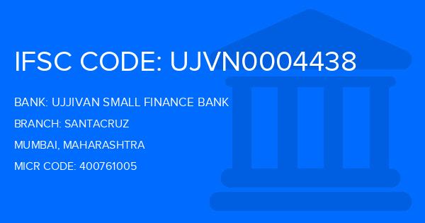 Ujjivan Small Finance Bank Santacruz Branch IFSC Code