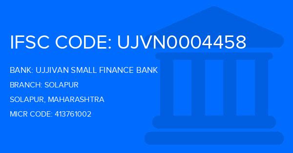 Ujjivan Small Finance Bank Solapur Branch IFSC Code