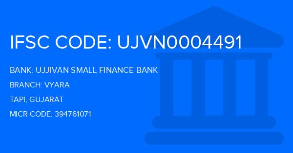 Ujjivan Small Finance Bank Vyara Branch IFSC Code
