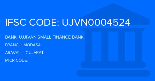 Ujjivan Small Finance Bank Modasa Branch IFSC Code