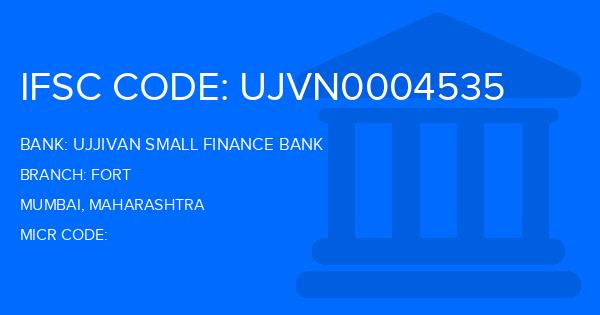 Ujjivan Small Finance Bank Fort Branch IFSC Code