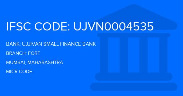 Ujjivan Small Finance Bank Fort Branch IFSC Code