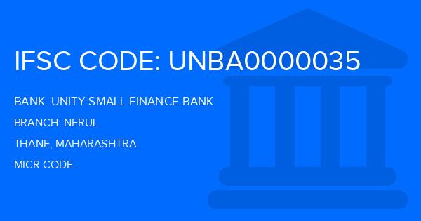 Unity Small Finance Bank Nerul Branch IFSC Code