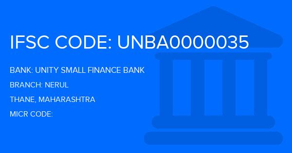 Unity Small Finance Bank Nerul Branch IFSC Code