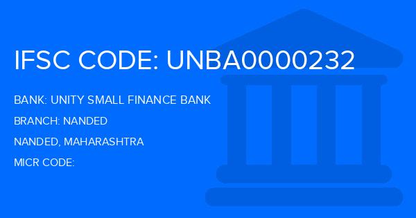 Unity Small Finance Bank Nanded Branch IFSC Code