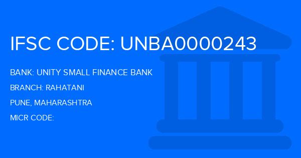 Unity Small Finance Bank Rahatani Branch IFSC Code