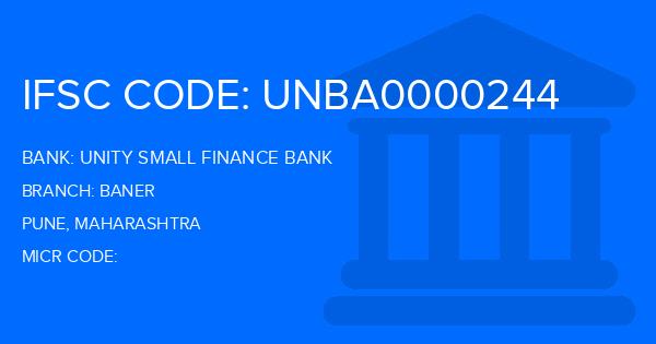 Unity Small Finance Bank Baner Branch IFSC Code