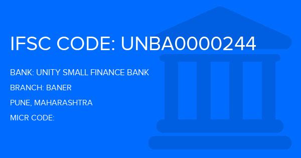 Unity Small Finance Bank Baner Branch IFSC Code