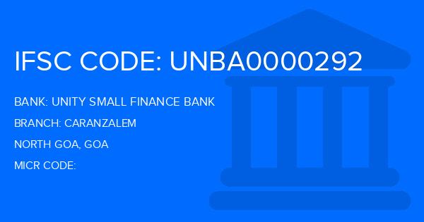 Unity Small Finance Bank Caranzalem Branch IFSC Code