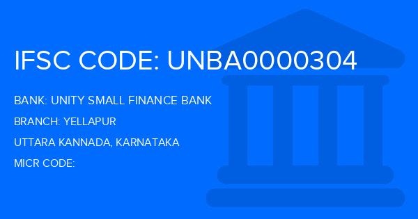 Unity Small Finance Bank Yellapur Branch IFSC Code