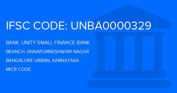 Unity Small Finance Bank Annapurneshwari Nagar Branch IFSC Code