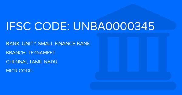 Unity Small Finance Bank Teynampet Branch IFSC Code