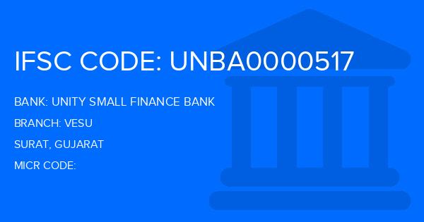 Unity Small Finance Bank Vesu Branch IFSC Code