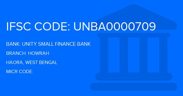 Unity Small Finance Bank Howrah Branch IFSC Code