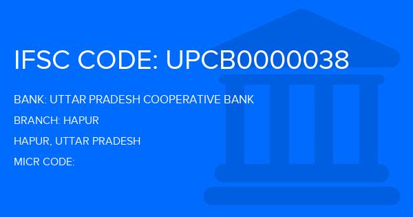 Uttar Pradesh Cooperative Bank Hapur Branch IFSC Code