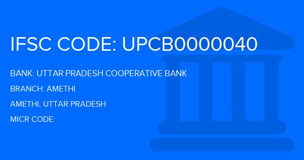 Uttar Pradesh Cooperative Bank Amethi Branch IFSC Code