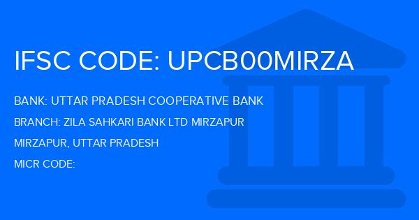 Uttar Pradesh Cooperative Bank Zila Sahkari Bank Ltd Mirzapur Branch IFSC Code