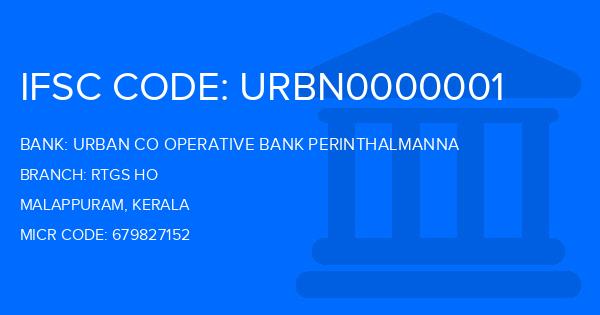 Urban Co Operative Bank Perinthalmanna Rtgs Ho Branch IFSC Code