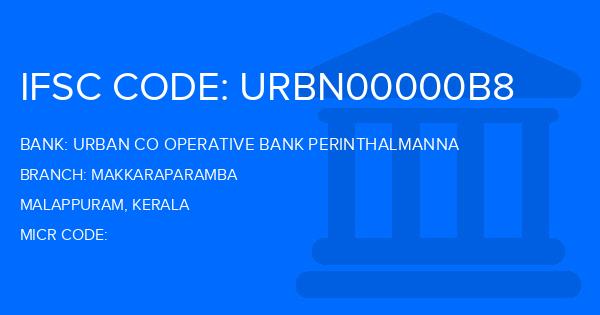 Urban Co Operative Bank Perinthalmanna Makkaraparamba Branch IFSC Code
