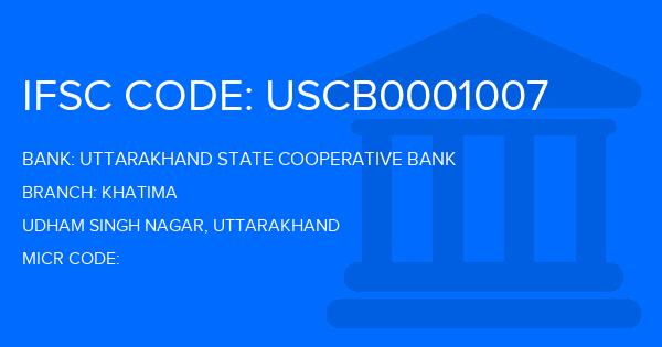 Uttarakhand State Cooperative Bank Khatima Branch IFSC Code