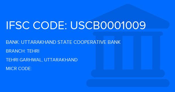 Uttarakhand State Cooperative Bank Tehri Branch IFSC Code