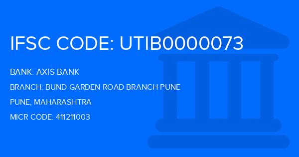 Axis Bank Bund Garden Road Branch Pune Branch IFSC Code