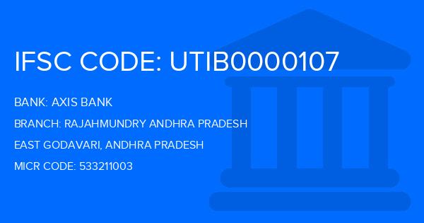 Axis Bank Rajahmundry Andhra Pradesh Branch IFSC Code