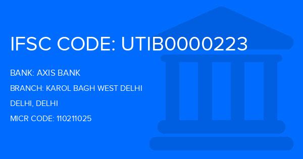 Axis Bank Karol Bagh West Delhi Branch IFSC Code