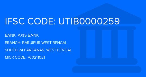Axis Bank Baruipur West Bengal Branch IFSC Code
