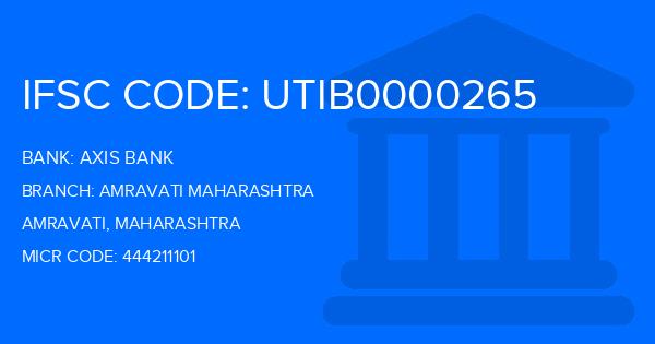Axis Bank Amravati Maharashtra Branch IFSC Code